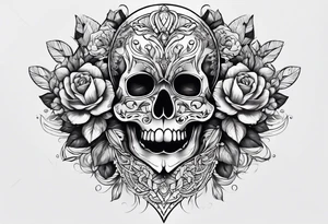 Half chest tattoo tattoo idea
