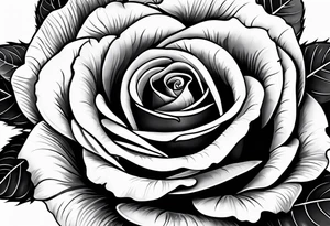 A rose without the leaves around it tattoo idea