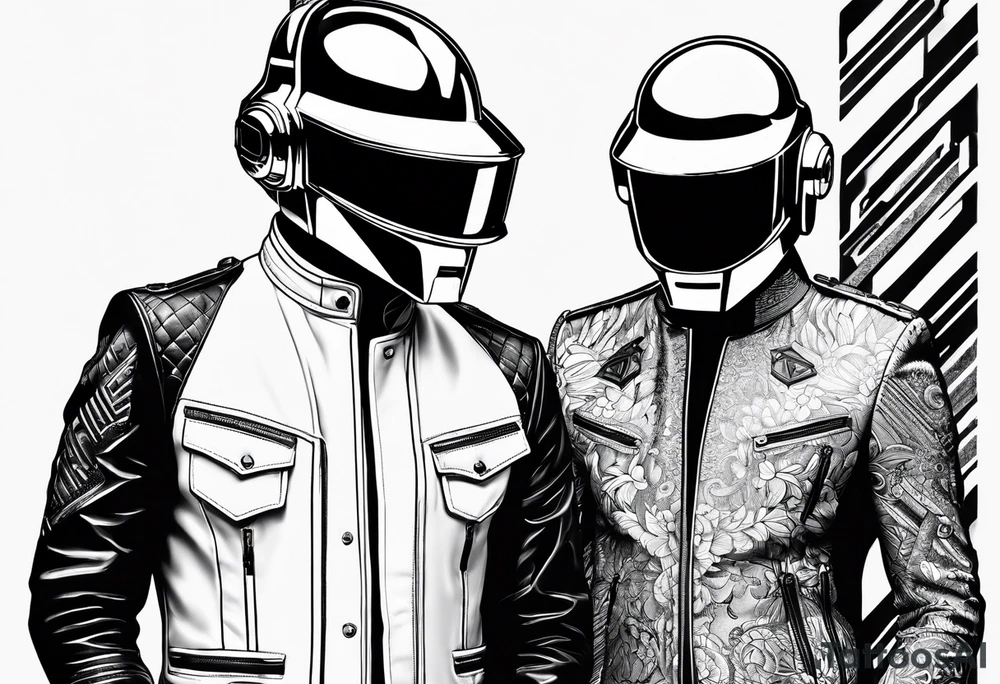 daft punk band tattoo idea