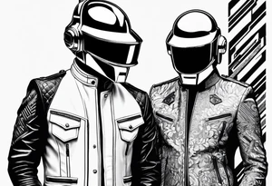 daft punk band tattoo idea