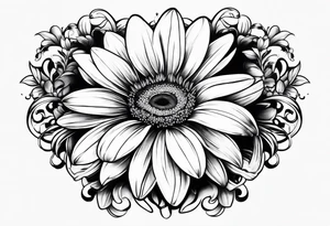 Daisy infinity symbol tattoo idea
