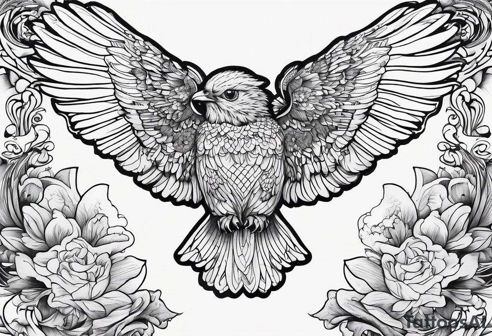 Colombe eclair tattoo idea