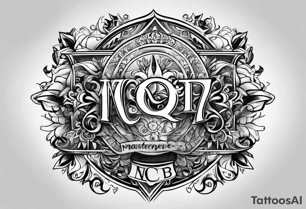 NCJB letters tattoo idea