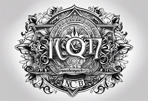 NCJB letters tattoo idea