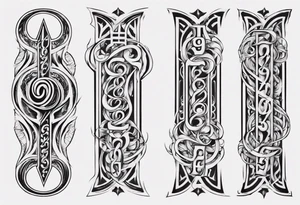 number 9. ambigram

Tall and thin tattoo idea