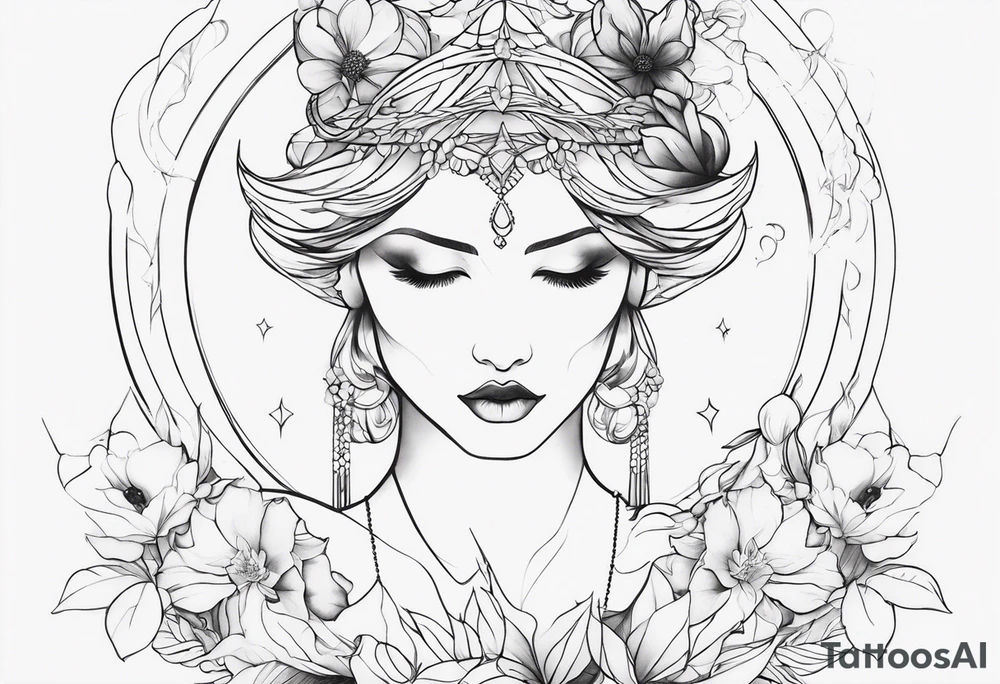Ethereal Elegance tattoo idea