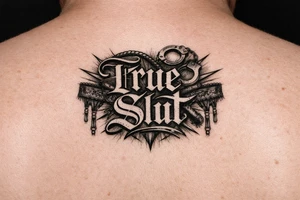 True slut tattoo idea