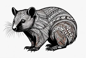 wombat, Sugar Glider, Platypus, Echidna tattoo idea