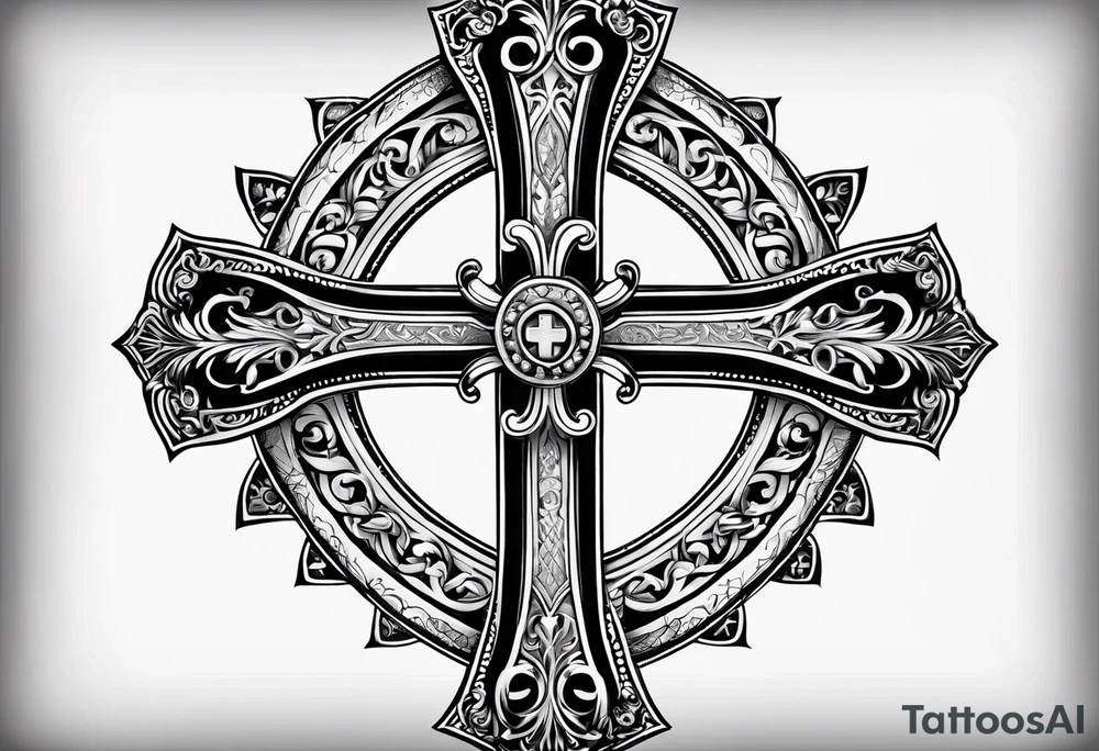 orthodox CROSS tattoo idea