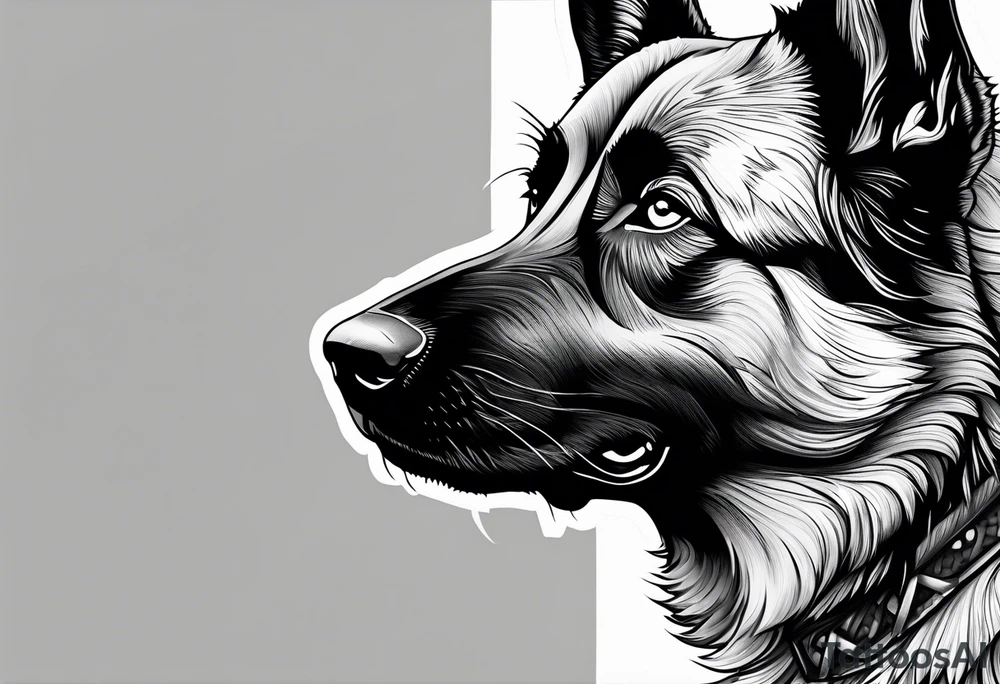 norwegian elkhound tattoo tattoo idea