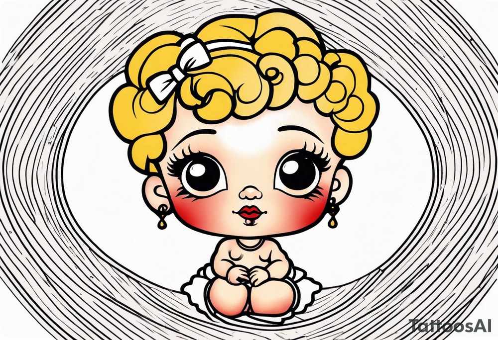 betty boop kewpie doll tattoo idea