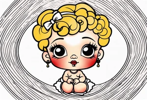 betty boop kewpie doll tattoo idea