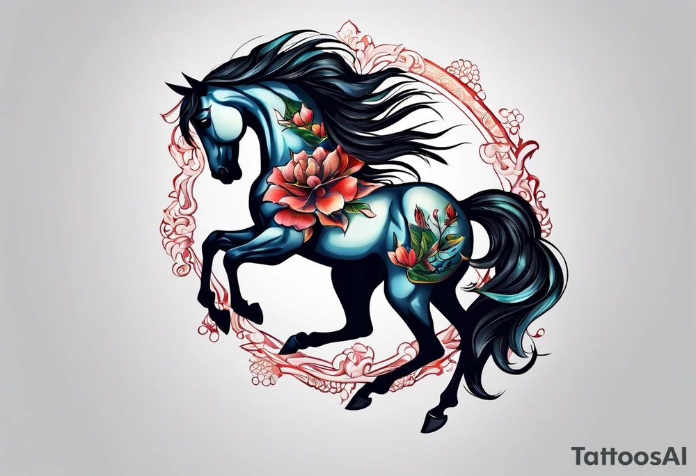 horse scorpion tattoo idea