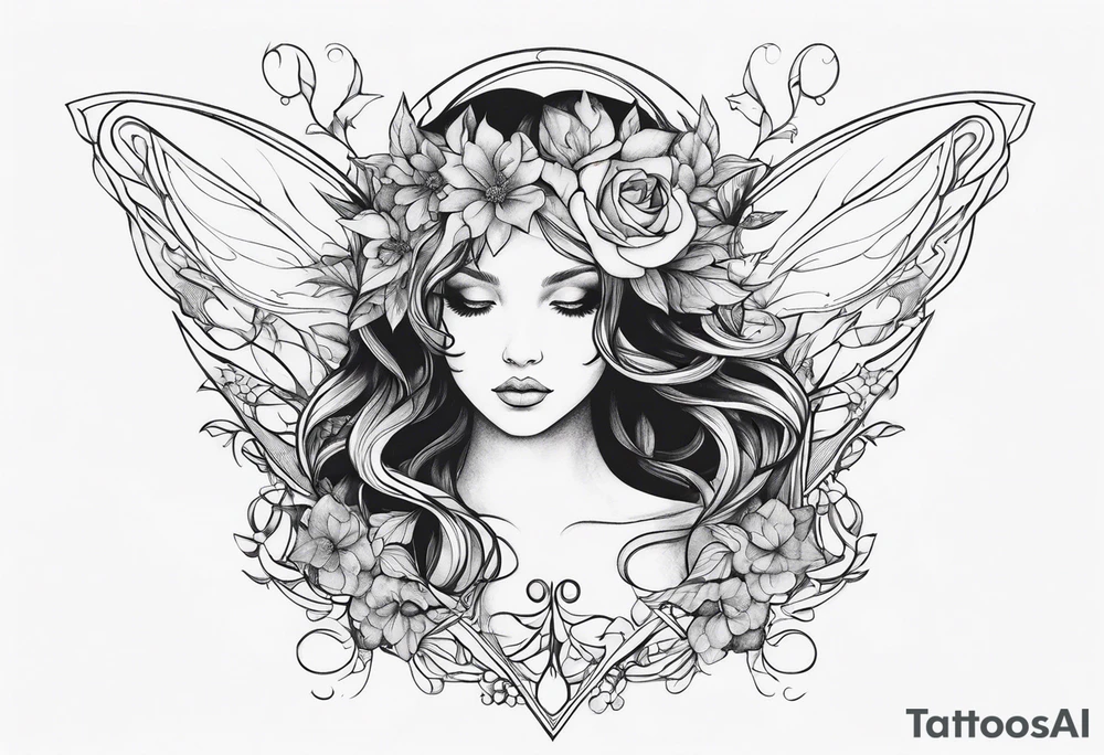 Ethereal Fairy tattoo idea