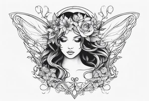 Ethereal Fairy tattoo idea