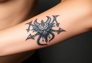 A demon with all aspects of the seven sins tattoo idea