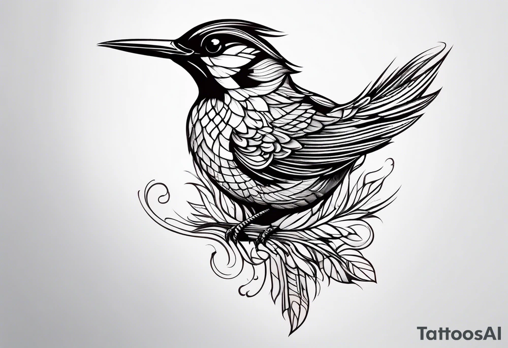 flicker bird tattoo idea
