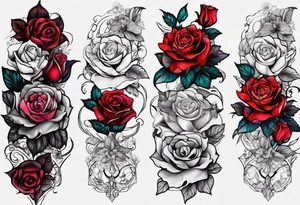 i want a full arm tattoo for a girl,it can be have a roses,flowers,not too over a simple thing tattoo idea