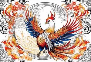 albino phoenix tattoo idea