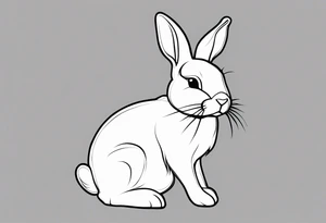 one legged toy bunny tattoo idea