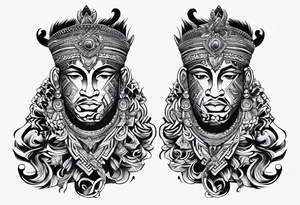 small symbol for male twins on ankles tattoo idea