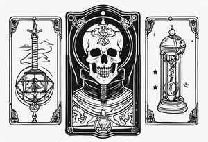 Hierophant skeleton 
tarot card tattoo idea