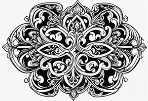 Fleur de lys celtique en flamme tattoo idea