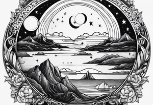 A new planet where people love each other tattoo idea