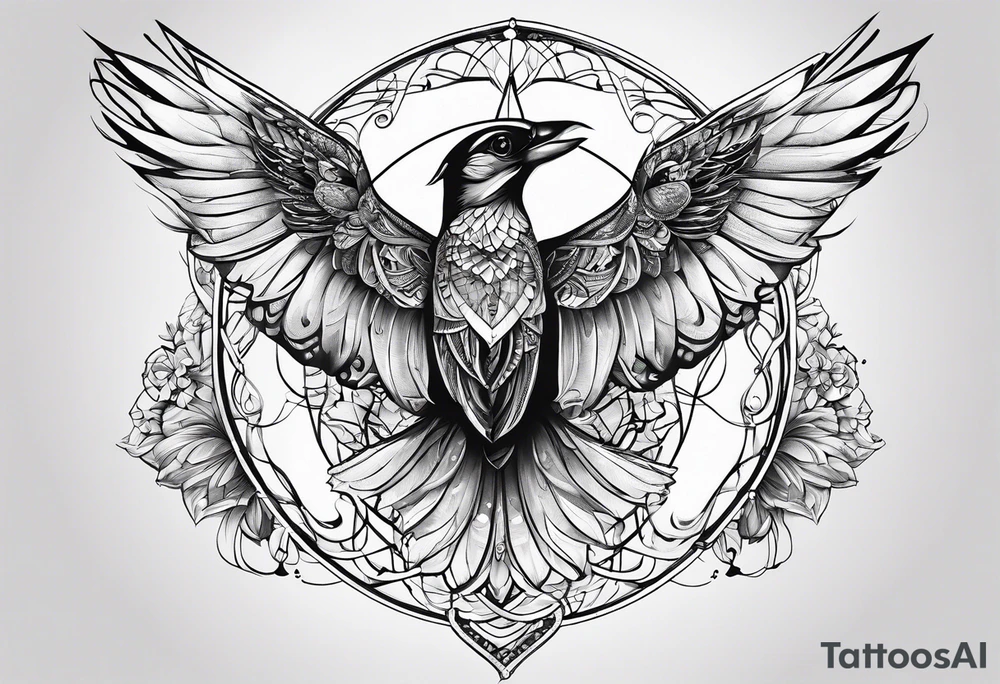 Go Fly A Kite spelled out in string tattoo idea