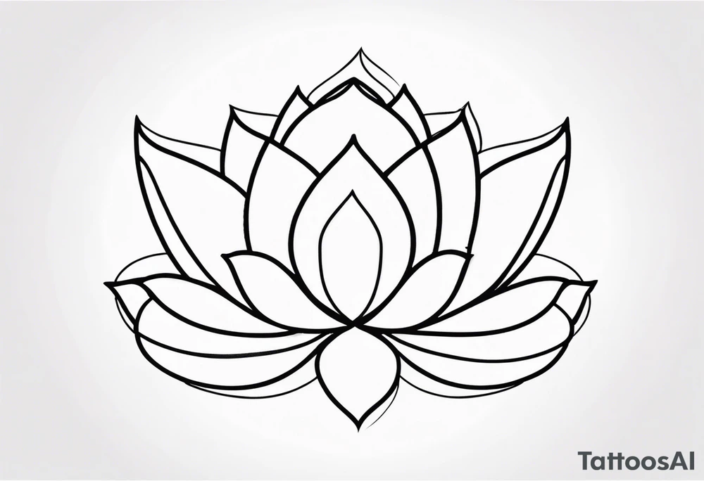lotus flower, simple, beautiful tattoo idea