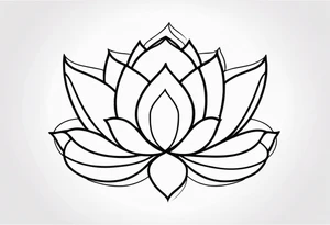 lotus flower, simple, beautiful tattoo idea