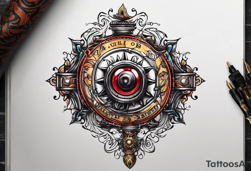 Sprinkler system tattoo idea