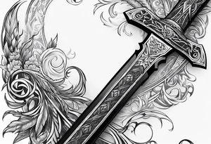 Elden ring Greatsword tattoo idea