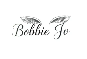 Bobbie Jo with angel wings tattoo idea