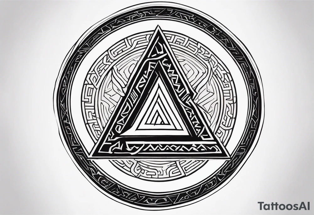 Valhalla fire runes
Sword shield valknut tattoo idea