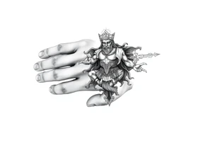 Full hand godly tattoo tattoo idea