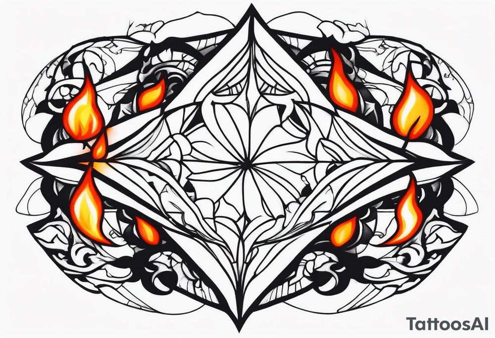 Fire and Ice tattoo idea