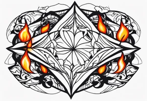 Fire and Ice tattoo idea