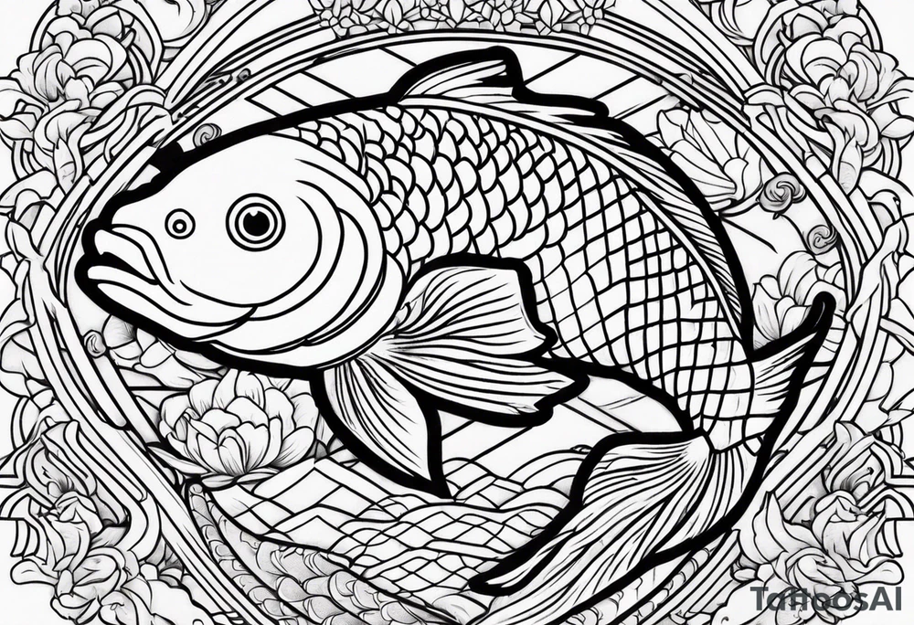 koi carp tattoo idea