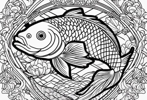 koi carp tattoo idea