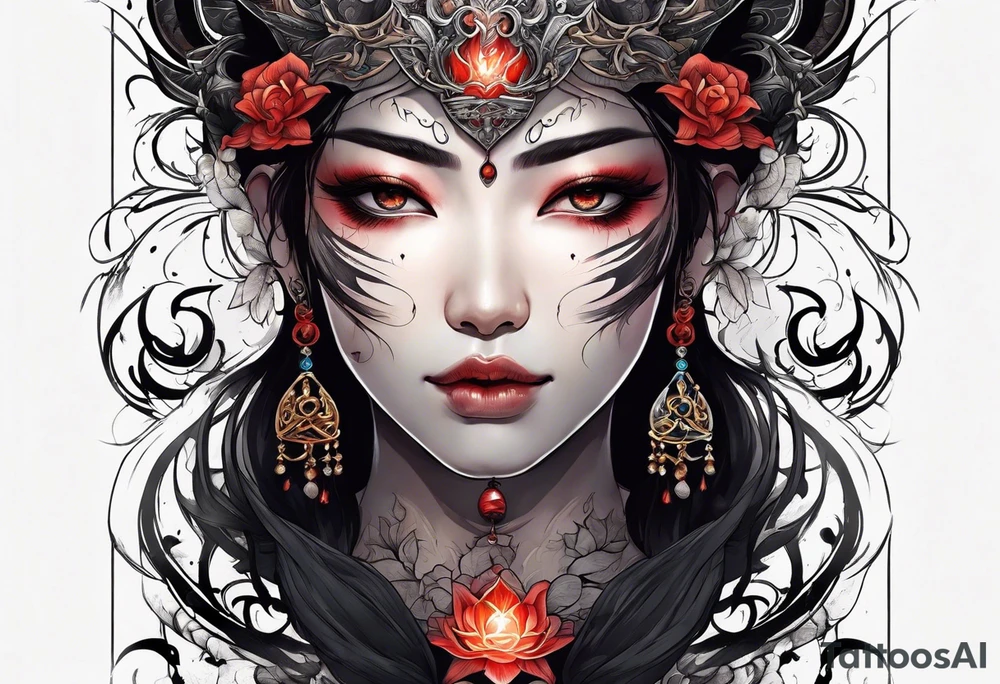 overcoming inner demons 
suffering and finding light through the darkness
self-respect tattoo idea