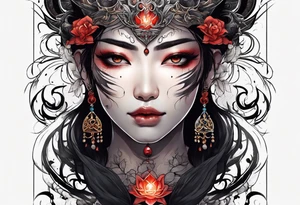 overcoming inner demons 
suffering and finding light through the darkness
self-respect tattoo idea