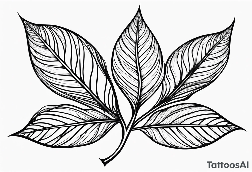Leaf with Lydia in it tattoo idea