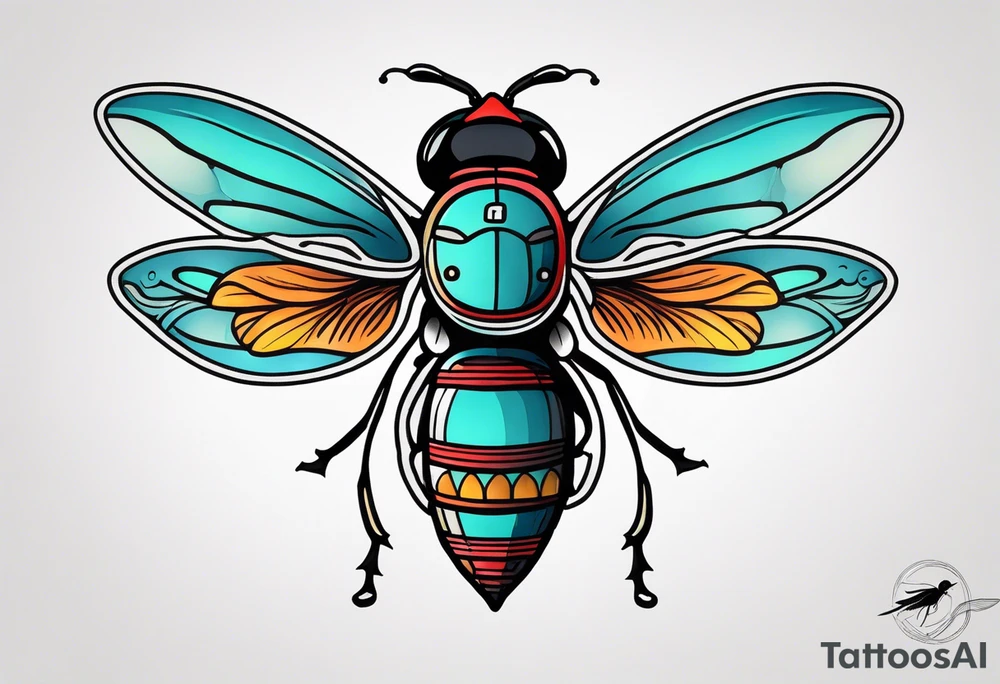 fly tattoo idea