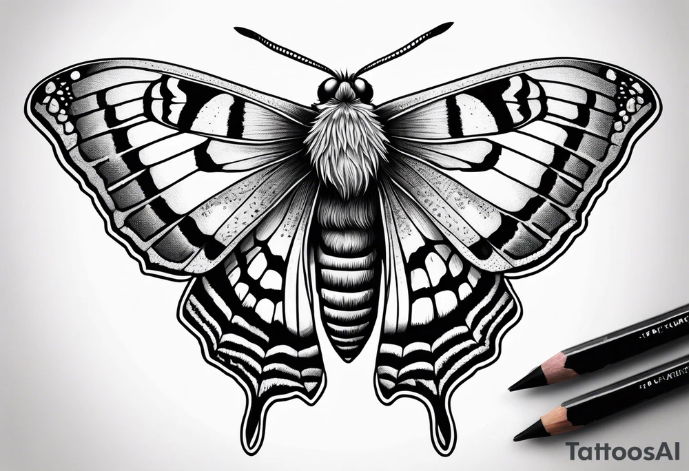 Dead head moth tattoo idea