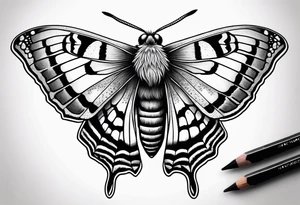 Dead head moth tattoo idea