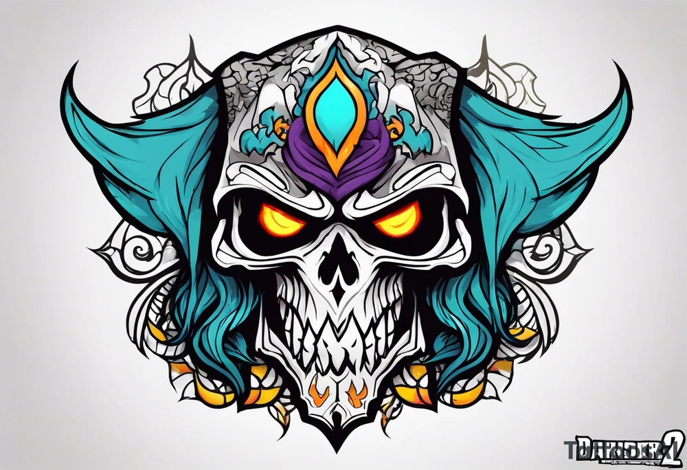 Death grom darksiders 2 game tattoo idea