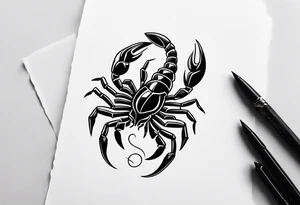 Scorpion traditional tattoo tattoo idea
