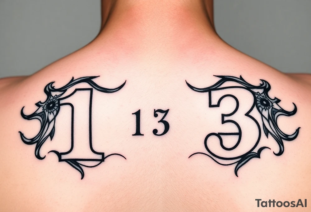 2 game fives with numbers 1,3,4 showing tattoo idea