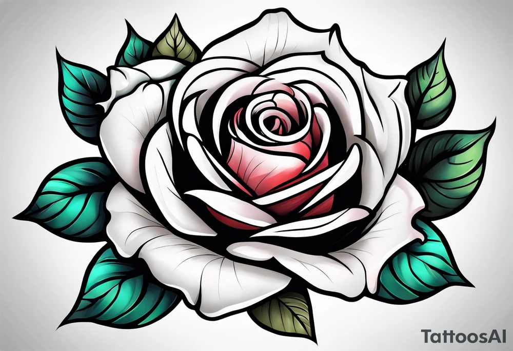 Sexy rose tattoo idea